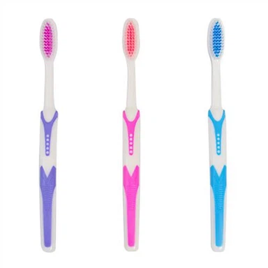 Зубная щетка для взрослых с конической щетиной с твердой рукояткой